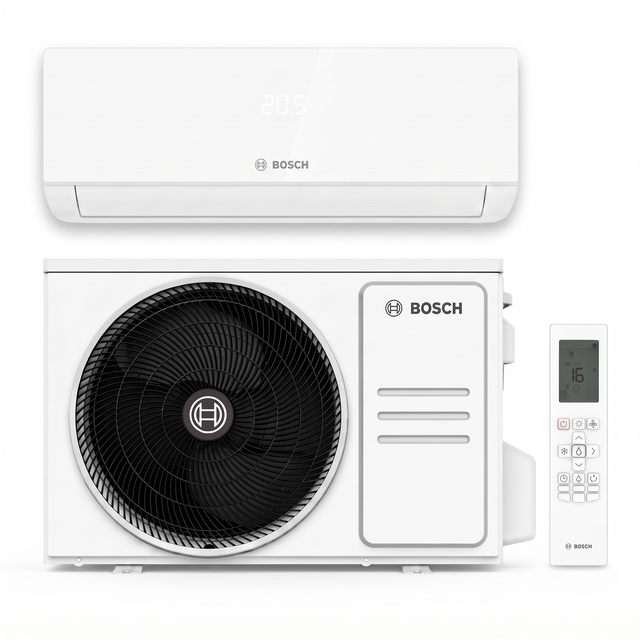 Bosch Climate 3000i Set: Innengerät, Außengerät und Fernbedienung