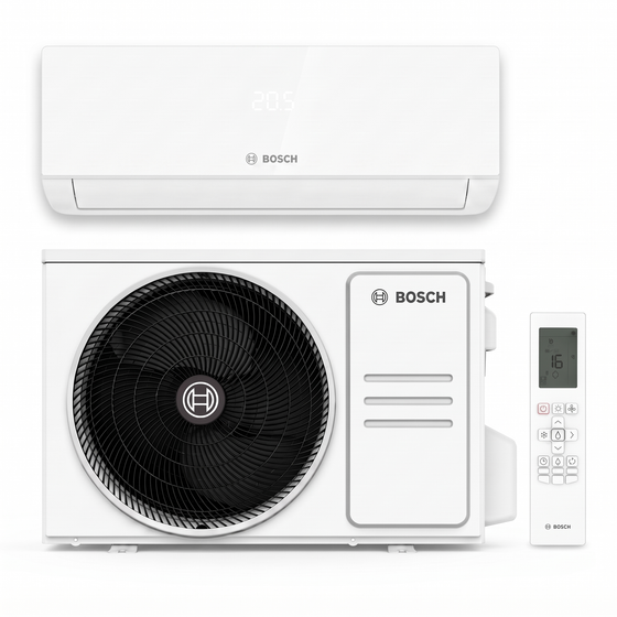 Bosch Climate 3000i Set: Innengerät, Außengerät und Fernbedienung