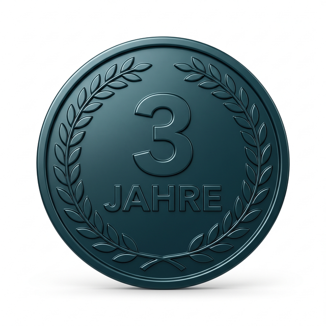 Garantie-Siegel: 3 Jahre